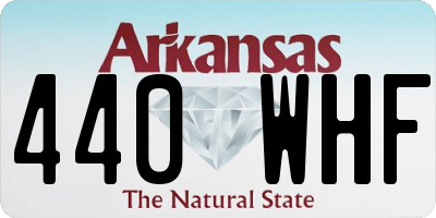 AR license plate 440WHF