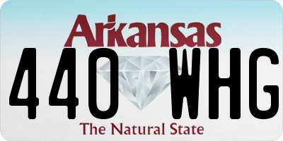 AR license plate 440WHG