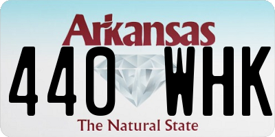AR license plate 440WHK