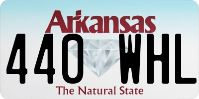 AR license plate 440WHL