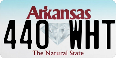 AR license plate 440WHT