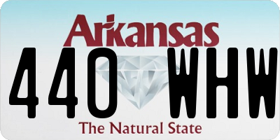 AR license plate 440WHW