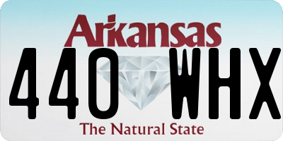 AR license plate 440WHX