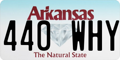 AR license plate 440WHY