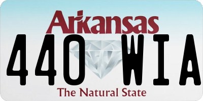 AR license plate 440WIA
