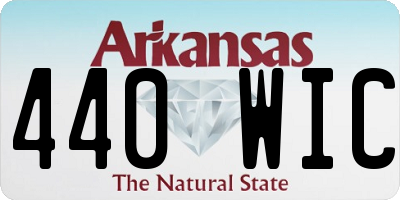 AR license plate 440WIC