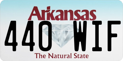 AR license plate 440WIF
