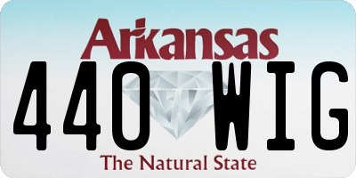 AR license plate 440WIG