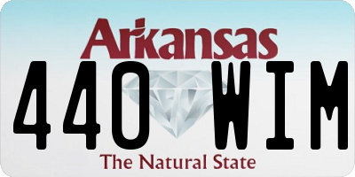 AR license plate 440WIM