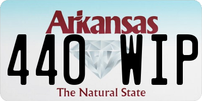 AR license plate 440WIP