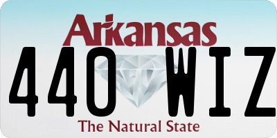 AR license plate 440WIZ