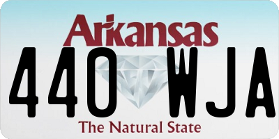 AR license plate 440WJA