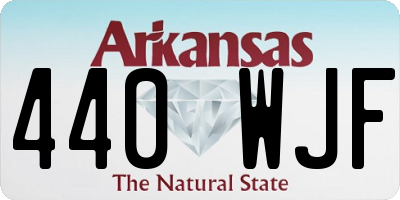 AR license plate 440WJF