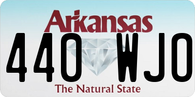 AR license plate 440WJO