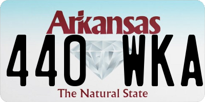 AR license plate 440WKA