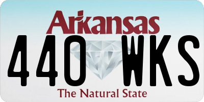 AR license plate 440WKS