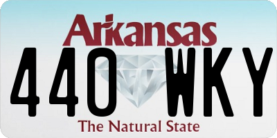 AR license plate 440WKY