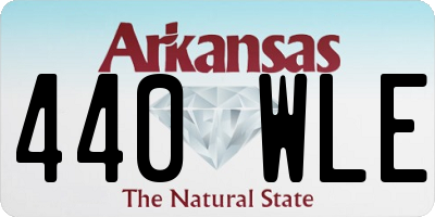 AR license plate 440WLE