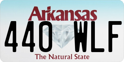 AR license plate 440WLF