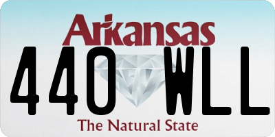 AR license plate 440WLL
