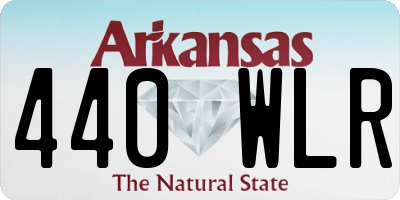 AR license plate 440WLR