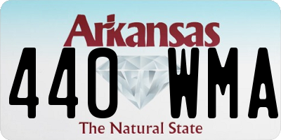 AR license plate 440WMA
