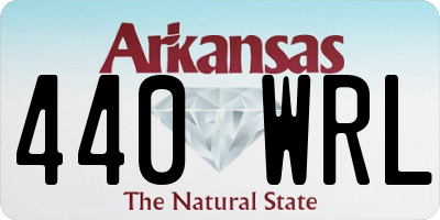 AR license plate 440WRL