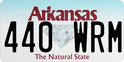 AR license plate 440WRM