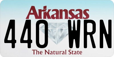 AR license plate 440WRN