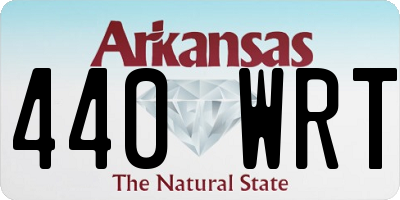 AR license plate 440WRT