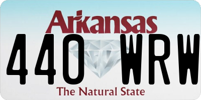 AR license plate 440WRW