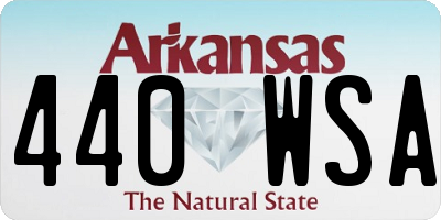 AR license plate 440WSA