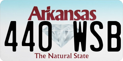 AR license plate 440WSB