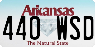 AR license plate 440WSD