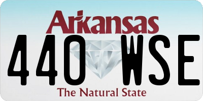AR license plate 440WSE
