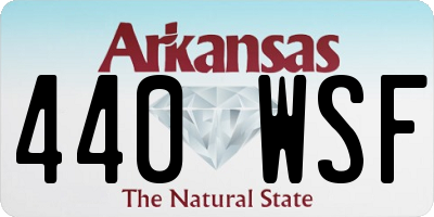 AR license plate 440WSF