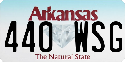 AR license plate 440WSG
