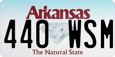 AR license plate 440WSM