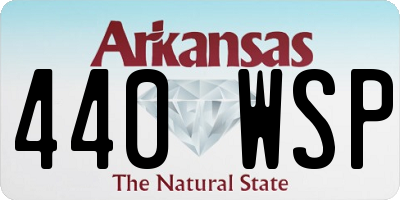 AR license plate 440WSP