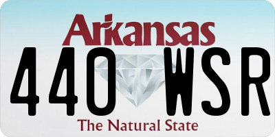 AR license plate 440WSR