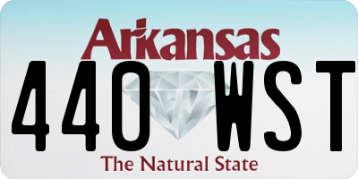 AR license plate 440WST