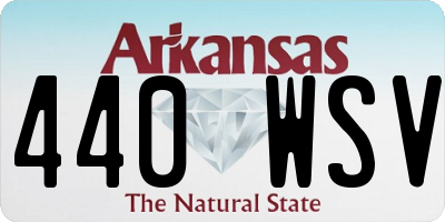 AR license plate 440WSV