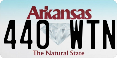AR license plate 440WTN