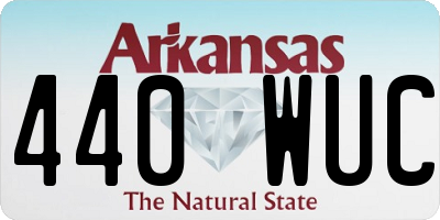 AR license plate 440WUC