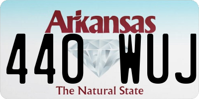 AR license plate 440WUJ