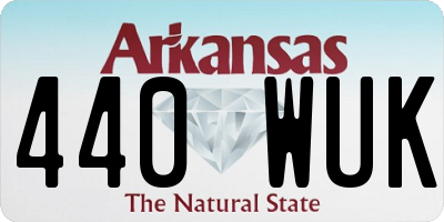 AR license plate 440WUK