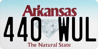 AR license plate 440WUL