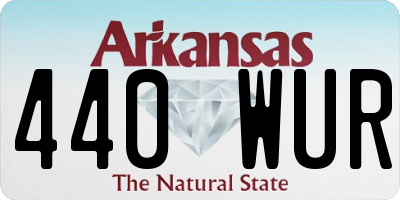 AR license plate 440WUR