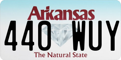 AR license plate 440WUY