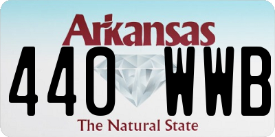 AR license plate 440WWB